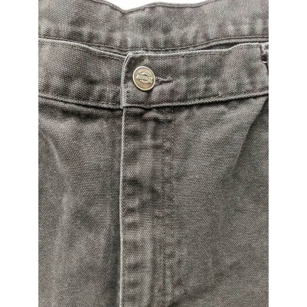 Men's DICKIES Dungaree‎ Black Canvas Utility Pants 38